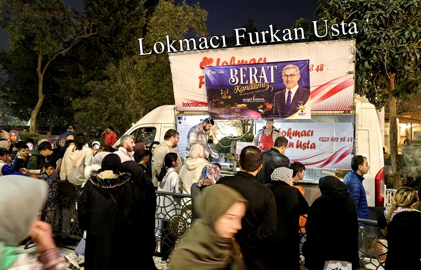 kandil lokması döküyoruz