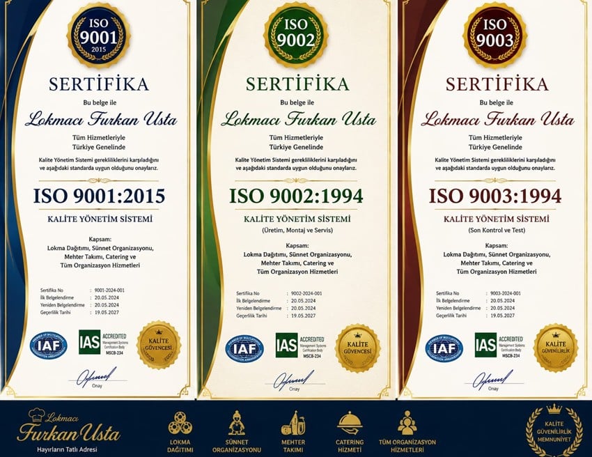 iso 9001 sertifikaları